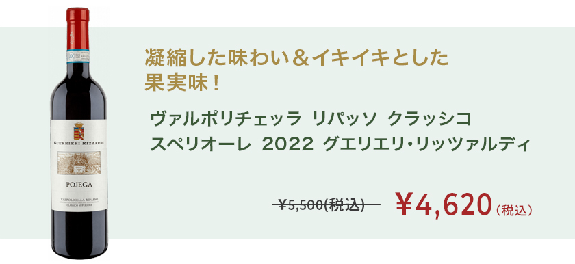 ヴァルポリチェッラ リパッソ クラッシコ スペリオーレ 2022 グエリエリ・リッツァルディ